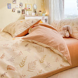 elvesmall High Quality Cotton Bedding Set:1Duvet Cover  2Pillowcases (No Sheet), Breathable Skin Friendly for Single/Couple Bed, 17 Sizes