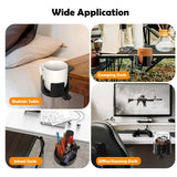 elvesmall Desk Cup Holder , Universal Adjustable Upgraded Arm Clamp Stand for Coffee Mugs, Water Bottles