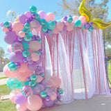 elvesmall Mermaid Balloon Garland Kit Mermaid Tail Purple Blue Balloons Mermaid Under The Sea Party Decor Girls Birthday Party Baby Shower