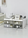 elvesmall Desktop Storage Box Organizer Drawer Type Transparent Acrylic Desk Stationery Hand Account Storage Rack Desk Simple Pen Holder