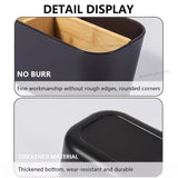 elvesmall Bamboo Electric Toothbrush Holder Razor Makeup Brush Storage Box Toothpaste Toothbrush Stand Bathroom Accessories