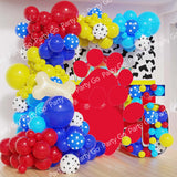 elvesmall 128/80pcs Dog Paw Print Balloon Garland Pink Blue Dog Bone Foil Balloons Boys Girls Birthday Party Decorationn Baby Shower