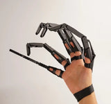 elvesmall  Halloween  Funny Tricky Flexible  Finger Gloves Mechanical Toy Costume Party Ghost Claw Props Hand Articulated Model Kid Adult