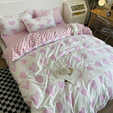 elvesmall  Sweetheart Bedding Set Fashion Tiger Single Double Queen Size Flat Sheet Quilt Duvet Cover Pillowcase Bed Linens Home Textile