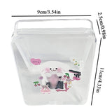 elvesmall INS Transparent Kpop Photocard Holder Storage Box Flip Storage Box Classification Small Card Organizer Storage Case Stationery
