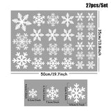 elvesmall 1sheet Snowflake Window Sticker Christmas Wall Stickers Kids Room Wall Decals New Year  Christmas Decoration For Home