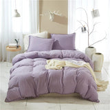 elvesmall American Style Furball Tasseles King Size Bedding Set Hairball Tassel Duvet Cover Sets Queen Washed Quilt Cover Set No Bed Sheet