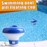 elvesmall Floating Swimming Pool Chlorine Tablet Automatic Dispenser Outdoor Pool Cleaning