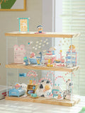 elvesmall  Clear Door Dust-proof Storage Box for Anime Q Version Figure Model Toy Doll Collectible Display Organizer Display Case For Dimoo