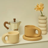 elvesmall  -  Korean Style Ceramic Mug Coffee Cups Home Office Tea Cup Coffee Cups Korean Mug Nordic Home drinkware Japan Mug