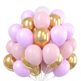 elvesmall 10inch Gold Confetti Metallic Balloons Macaroon Latex Ballon Baby Shower Globos Adult Anniversary Wedding Birthday Party Decor