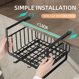 elvesmall Kitchen Under Cabinet Basket Storage Shelf Tissue Cup Holder Closet Desk Hanging Rack Hollowed Pullout Drawer Sliding Basket