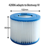 elvesmall Swimming Pool Filter Replacement Filter Cartridge for Spa Dirt Remover Spare Strainer Element Pool Accessories