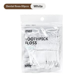 elvesmall Portable Floss Storage Box Auto Refillable Oral Hygiene Care Floss Pick Floss Dispenser Contains 10Pcs Floss