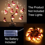 elvesmall Snowman Christmas LED Garland String Light Merry Christmas Decorations For Home  Cristmas Tree Ornament Xmas Navidad Gifts