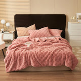 elvesmall  Thickened Velvet winter blanket modern plush bed linen Microfiber Bedspread bed Plaid home decorations sofa blankets sofa cover