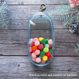 elvesmall 10CM Doll Display Storage Bags Transparent Doll Organizer Boxes Plush Doll Storage Pouches Clear Keychain Wallet Bag Mystery Box