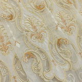 elvesmall Luxury Velvet Bottom Embroidery Curtain for Living Room Villa European Top Lace Sheer Voile Drape Window Bedroom Treatment #E