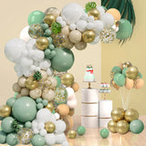 elvesmall  Avocado Green Macaron Balloon Garland Arch Wedding Birthday Party Decor Kids Birthday Wedding Supplies Latex Ballon Baby Shower