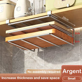 elvesmall  Kitchen Under Cabinet Basket Storage Shelf Cutting Board Rack Kitchen Closet Rack Under Desk Cabinet Office Bathroom Organizers