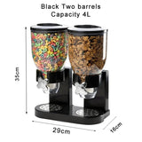 elvesmall  Large Capacity Food Storage Dispenser Storage Containers Oatmeal Nuts Candy Dispenser Jars Kitchen Cereal Storage Containers