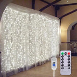 elvesmall 3M 300 LED Curtain String Light Garland Party Backdrop Adult Kids Birthday Wedding Decoration Bachelorette Anniversary Supplies