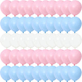 elvesmall 10Inch Macaron Baby Pink Blue Pastel Balloons Boy Or Girl Gender Reveal Baby Shower Decoration Gold Metallic Balon Birthday Part