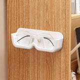 elvesmall Glasses Display Cabinet Sunglasses Storage Box Wall Mounted Perforated Free Sunglasses Storage Glasses Rack Home Tidying