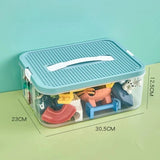 elvesmall Children Toy Storage Box Transparent Lego Toy Sorter Building Block Container Jigsaw Puzzle Lego Storage Case Kid Home Organizer