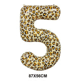 elvesmall Leopard  Party Supplies Leopard Balloons Happy Birthday Banner Safari Party Leopard Print Balloons Jungle Animal Party Decors