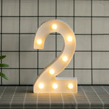 elvesmall  Creative DIY Luminous LED Letter Lights 26 English Alphabet Light for Holiday Home Wedding Birthday Christmas Party Decorations