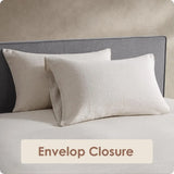 elvesmall  100% pure linen bed sheet set, breathable and durable, suitable for hot sleepers, 4 piece set - 1 sheet, 1 sheet, 2 pillowcases