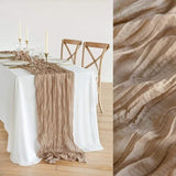 elvesmall  Table Runner Semi-Sheer Personalize Vintage Wedding Decoration Kitchen Dinner Tablecloth Retro Boho Event Designing