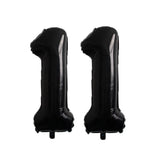 elvesmall 2pcs 40inch Huge Black Number Foil Balloons Birthday Party Decorations Adult Kids 10 11 12 15 20 25 30 45 50 60 Year Old Supplie