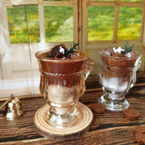 elvesmall Latte Coffee Candles Aesthetic Food Scented Aromatic Candles Home Decoration Flameless Soy Wax Candles In Glass Jars