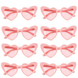 elvesmall Heart Shaped Sunglasses for Women Retro Cat Eye Sunglasses Wedding Engagement Decoration Shopping Traveling Party Accessories