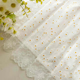elvesmall  1PC Little Daisy Ruffle Short Curtains for Small Window White Drape Cabinet Kitchen Study Rod Special Blinds #E