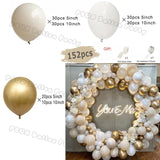 elvesmall  Doubled Cream Peach Boho Balloons Garland Wedding Engagement Decoration Balloon Rose Nude Ballon Arch Global Birthday Decor