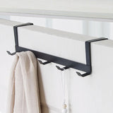 elvesmall Over The Door 5 Hooks Home Bathroom Organizer Rack Clothes Coat Hat Towel Hanger Housekeeping Organizers Storage Hooks Holder