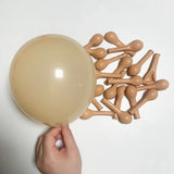 elvesmall 10/20/30pcs Navy Blue Balloons Skin Brown White Sand Latex Balloon Baby Shower Decor Birthday Party Wedding Decoration Supplies