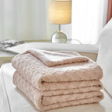 elvesmall  Luxury faux fur winter blanket room decor 3D rose Home bed linen plush sofa blankets Microfiber bedding Plaid quilt Duvet cover
