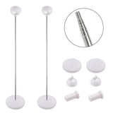 elvesmall 1/2set Adjustable Balloon Column Stand Kit Metal Ballon Holder Base Wedding Decoration Birthday Party Baby Shower Christmas