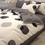 elvesmall  Simple Bed Sheets Set Four Seasons Universal Men's Bed Four Sets Pure Cotton Three Comforter Sets Bed Cover Full Set