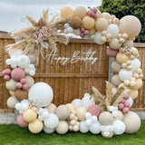 elvesmall Sand White Wedding Decor Balloon Garland Arch Kit Happy Birthday Party Metal Gold Silver Latex Baby Shower Decoration Balloons