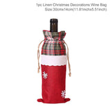 elvesmall Christmas Wine Bottle Cover Merry Christmas Decorations For Home  Cristmas Ornament Xmas Navidad Gifts New Year