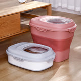 elvesmall Kitchen Container 25/7.5kg Bucket Nano Insect-Proof Moisture-Proof Rice Box Grain Sealed Jar Home Storage Pet Dog Food Store Box