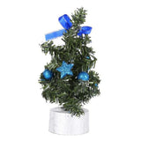 elvesmall  Mini Artificial Christmas Tree Home Bedroom Desktop Ornament Red Bow Pine Cone Party Christmas Decoration for Home Gifts