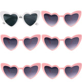 elvesmall Heart Shaped Sunglasses for Women Retro Cat Eye Sunglasses Wedding Engagement Decoration Shopping Traveling Party Accessories