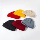 elvesmall 20 Colors Winter Warm Casual Short Thread Hip Hop Beanies Hat Korean Adult Women Men Elastic Wool Knitted Skull Cap Wholesale