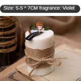 elvesmall Scented Candles Wholesale Soybean Candles Aromatherapy Home Decoration Romantic Birthday Gift Box Cinnamon Violet Flavor
